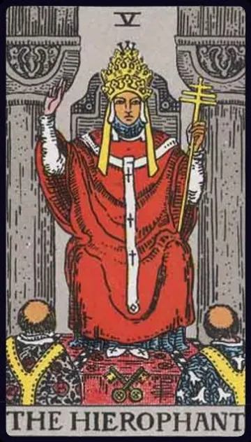 Deep dive into The Hierophant Tarot card (V)! Unpack its symbolism, learn upright & reversed meanings, and understand its message of tradition, spiritual guidance, established beliefs, and mentorship.