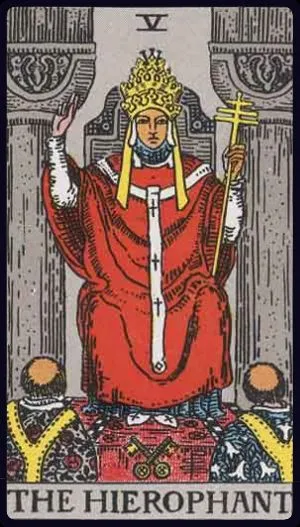 The Hierophant Tarot Card Meaning: Tradition, Belief & Guidance (V)