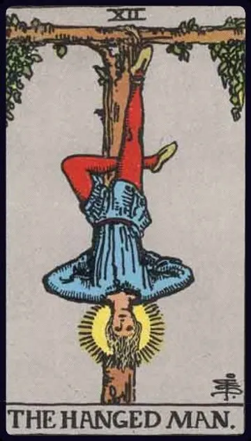 Deep dive into The Hanged Man Tarot card (XII)! Unpack its profound symbolism, learn upright & reversed meanings, and understand its message of surrender, sacrifice, gaining new perspectives, and profound spiritual insight.