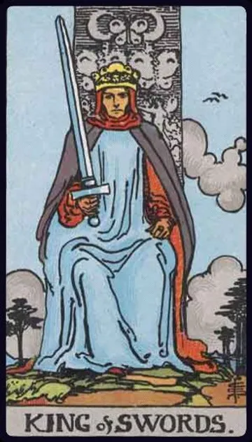 Explore the King of Swords Tarot card. Learn how this powerful card represents intellectual authority, clear logic, ethical judgment, and a pursuit of truth and justice in your readings.